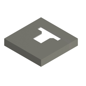 Osmo Pfosten-Tr&auml;gerabdeckung Typ D zum einbetonieren Grau