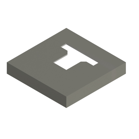 Osmo Pfosten-Tr&auml;gerabdeckung Typ D zum einbetonieren Grau