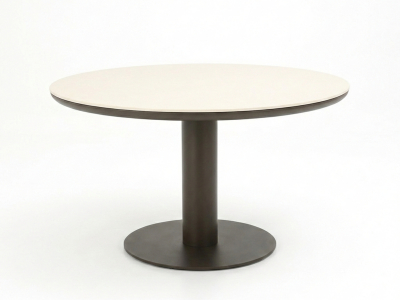 Apple Bee Melville Dining Tisch 140cm rund HPMS stone bronze