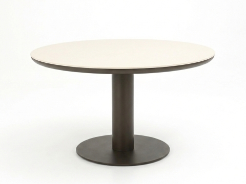 Apple Bee Melville Dining Tisch 140cm rund HPMS stone bronze