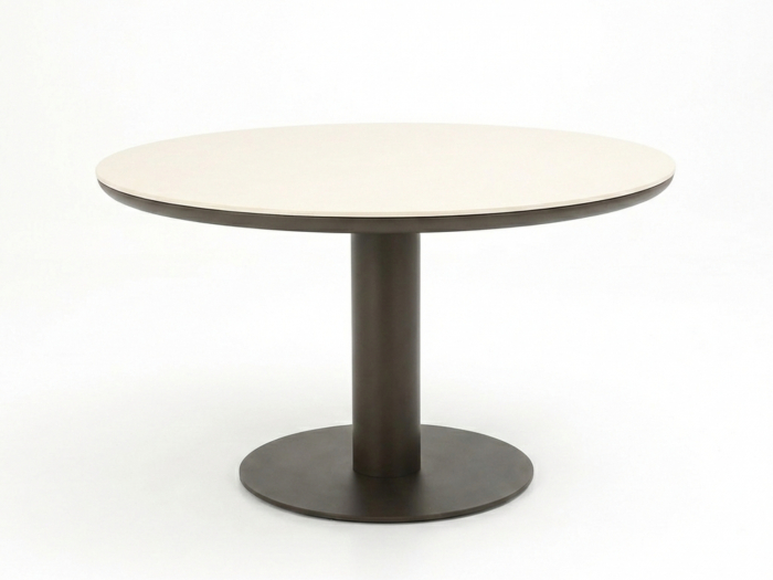 Apple Bee Melville Dining Tisch 140cm rund HPMS stone bronze