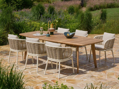 Apple Bee Pine Key-Martinique Dining Set 1 oyster