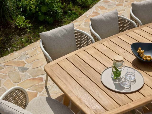 Apple Bee Pine Key-Martinique Dining Set 1 oyster