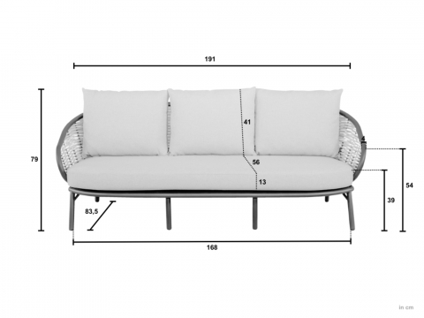 Apple Bee Pine Key Lounge Set 2 oyster