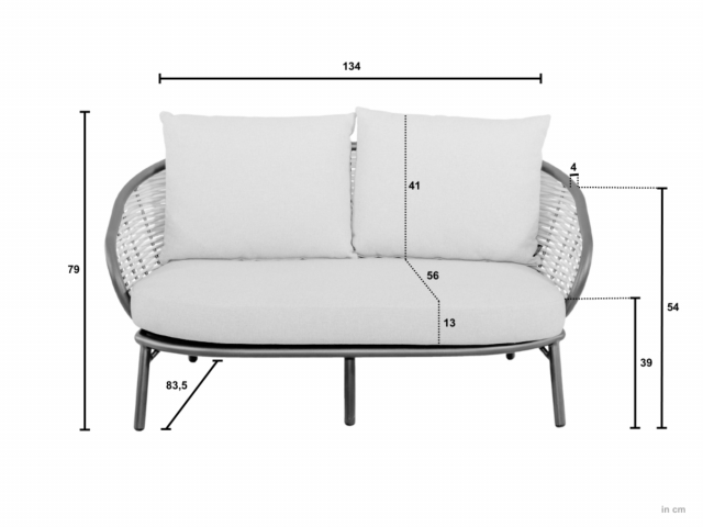 Apple Bee Pine Key Lounge Set 2 oyster