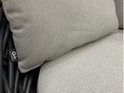 Apple Bee Cocoon Lounge Chair Black Wash 130x130x92cm