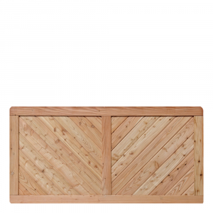 Massivzaun 180x90cm geschlossen L&auml;rche natur