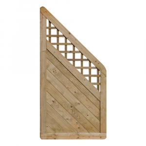 Massivzaun Marino 90x180-90cm mit Gitter Fichte druckimpr&auml;gniert