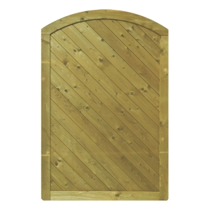 Massivzaun Piemont 120x180-160cm Rundbogen geschlossen aus Fichte kdi grün Massivzaun Piemont 120x180-160cm Rundbogen geschlossen aus Fichte kdi grün