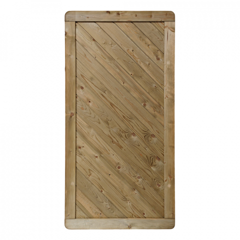 Massivzaun Trentino 90x180cm geschlossen Fichte druckimpr&auml;gniert