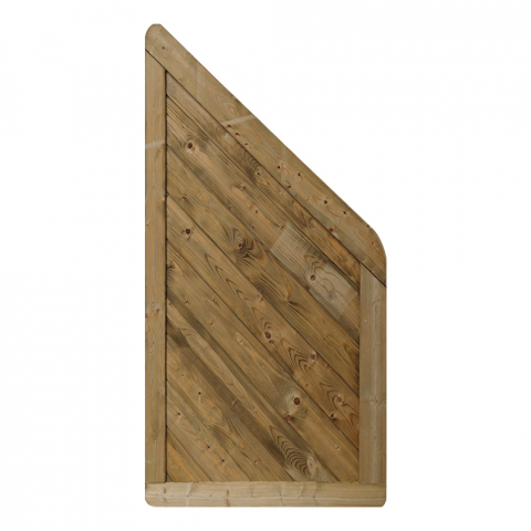 Massivzaun Trentino 90x180-90cm geschlossen Fichte druckimpr&auml;gniert