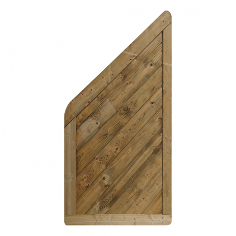 Massivzaun Trentino 90x180-90cm geschlossen Fichte druckimpr&auml;gniert