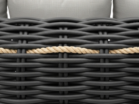 Apple Bee Cocoon-Condor Lounge-Set Black wash ca. 390x366cm