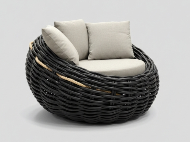 Apple Bee Cocoon-Condor Lounge-Set Black wash ca. 390x366cm