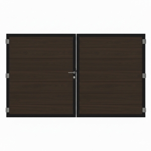 Osmo Multi Fence Co-Extrusion Walnut Doppeltor Sonderma&szlig;