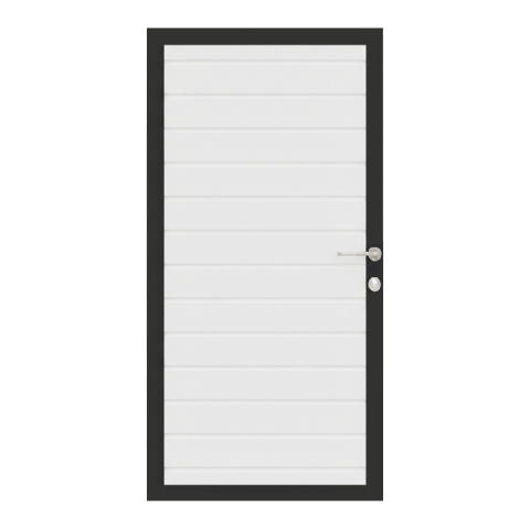 Osmo Alu Fence Wei� Einzeltor Sonderma�