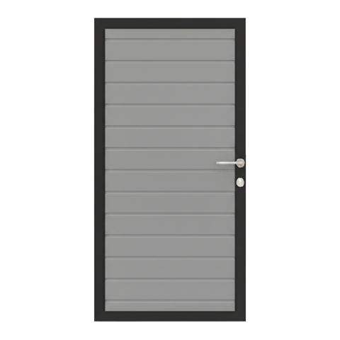 Osmo Alu Fence Grau Einzeltor Sonderma�