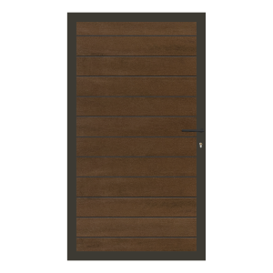 Elephant Mix and Match Zauntor anthrazit 98x175cm, Bausatz F&uuml;llung WPC Bi-Color Douala