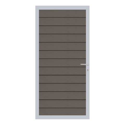 Elephant Zauntor Fusion 200 Alu 90x189cm, Bausatz F�llung WPC-steingrau