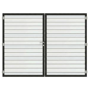 Osmo Alu Fence Rhombus Typ B Wei&szlig; Doppeltor Sonderma&szlig;