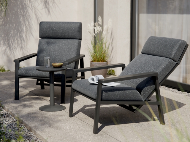 Royal Garden Focosa Loungesessel R�ckenlehne verstellbar anthrazit