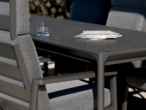 Royal Garden Focosa Gartensessel R�ckenlehne verstellbar anthrazit