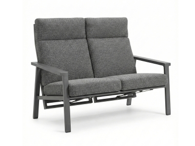 Royal Garden Focosa 2-Sitzer Sofa R&uuml;ckenlehne verstellbar anthrazit