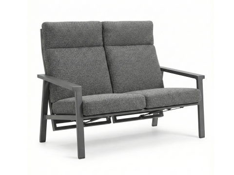 Royal Garden Focosa 2-Sitzer Sofa Rückenlehne verstellbar anthrazit