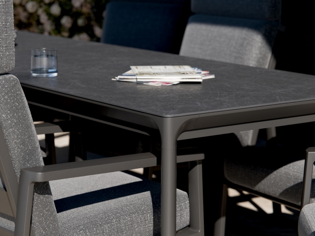 Royal Garden Nomad Ausziehtisch Anthrazit 207-272x90x74cm