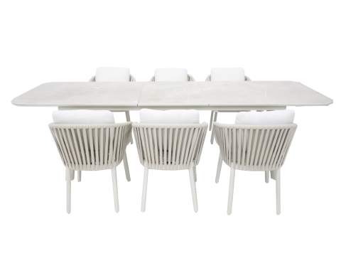 Royal Garden Free Ausziehtisch Sand 220-260x100x76cm