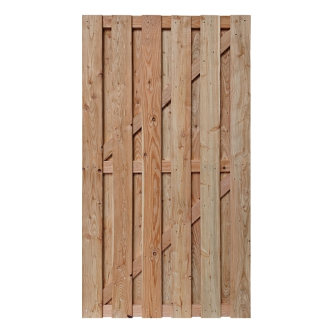 Bohlenzaun L&auml;rche Tor natur Baltrum gerade 100x180cm ohne Beschlag