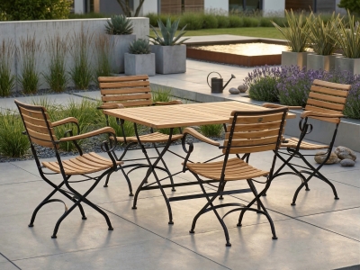 Teak Gartenm&ouml;bel-Set classic