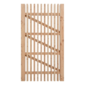 Lattenzaun Tor Norden 100x180cm L&auml;rche natur ohne Schlossfr&auml;sung
