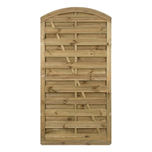 Dichtzaun Elegant XL Tor Kiefer kdi gr&uuml;n 100x196-180cm mit Leimholzbogen ohne Schlossfr&auml;sung