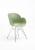 Niehoff Sushi Schalensessel Gestell verchromt, Sitzschale pastel green