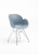 Niehoff Sushi Schalensessel Gestell verchromt, Sitzschale pastel blue