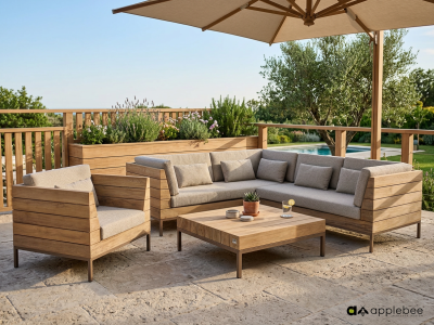 Apple Bee Long Island Lounge-Set 5 ca. 219x250cm inkl. Polster