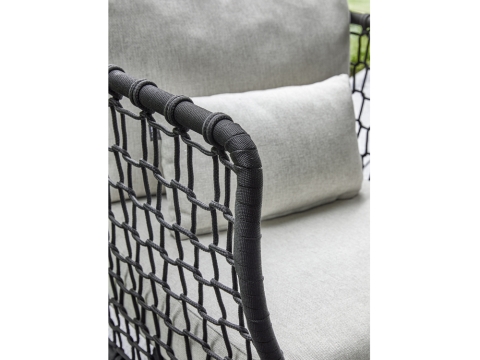 Apple Bee Pure Lounge-Set 1 Rope black ca.305x340cm