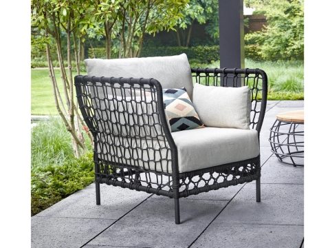 Apple Bee Pure Lounge-Set 1 Rope black ca.305x340cm