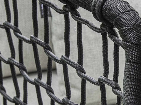 Apple Bee Pure Lounge-Set 1 Rope black ca.305x340cm