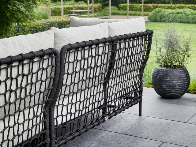 Apple Bee Pure Lounge-Set 1 Rope black ca.305x340cm