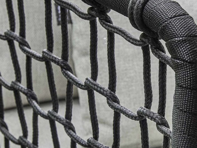 Apple Bee Pure Lounge-Set 1 Rope black ca.305x340cm