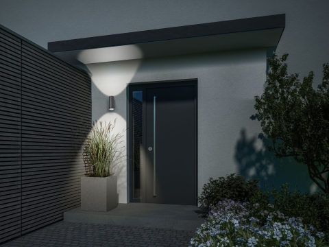 LCD Wandleuchte 5156 LED Up u. Down Graphit