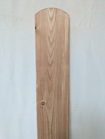 Einzelbohle Barin Kopf gerundet europ. L&auml;rche natur 1,6x14,5x200cm