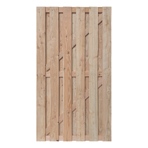 Bohlentor Tectur L&auml;rche natur gerade 100x200cm ohne Beschlag