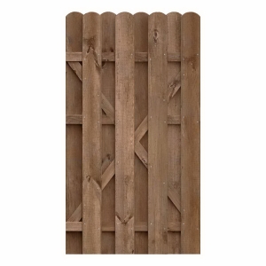 Einzeltor Boleo Kiefer kdi braun 100x180cm 51082 ohne Beschlag
