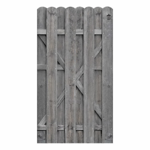 Einzeltor Boleo gerade Kiefer kdi grau 100x180cm 51084 ohne Beschlag