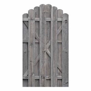 Einzeltor Boleo Rundbogen Kiefer kdi grau 100x180-160cm 51085