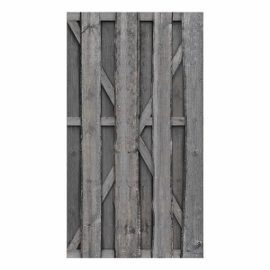 Einzeltor Natura gerade Kiefer kdi grau 100x180cm ohne Beschlag
