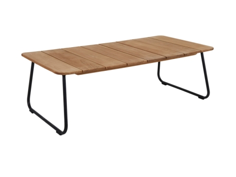 Brafab Gartnitur Aster-Nolli Sitzgarnitur inkl. Polster und Teaktisch 140x70cm